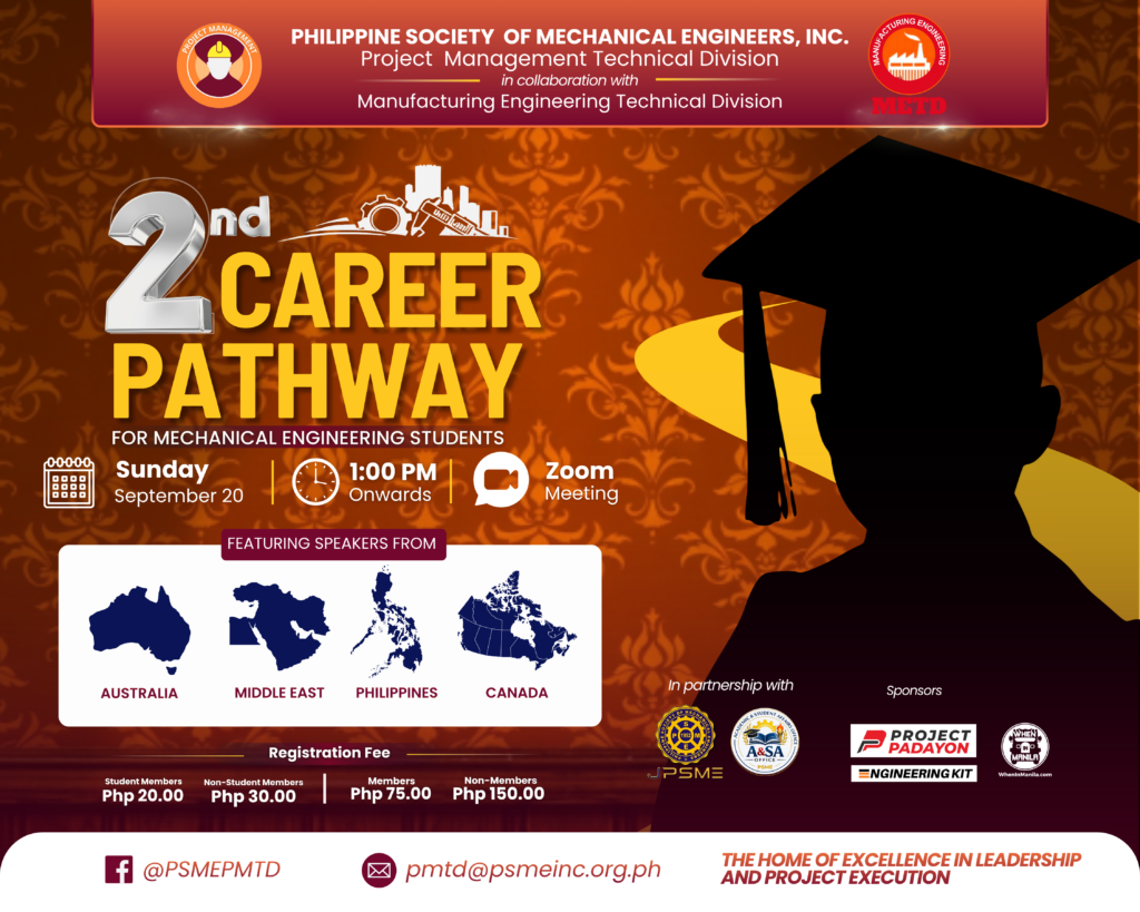 2nd PSME PMTD ME Career Pathways Explores the Future of Mechanical Engineering 1 career pathways 2026
