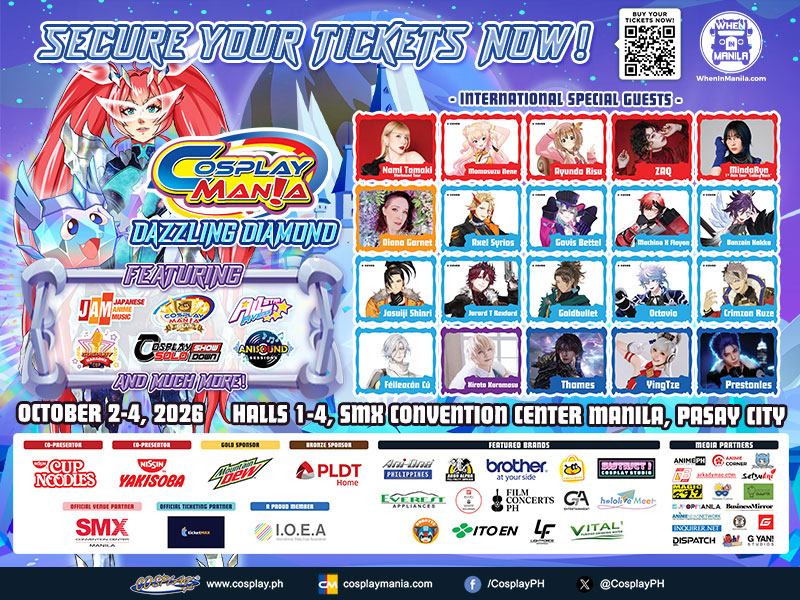 Cosplay Mania 2026: Dazzling Diamond Brings Three Days of Anime and J-Pop Culture 1 Cosplay Mania 2026 Final Event Poster WhenInManila