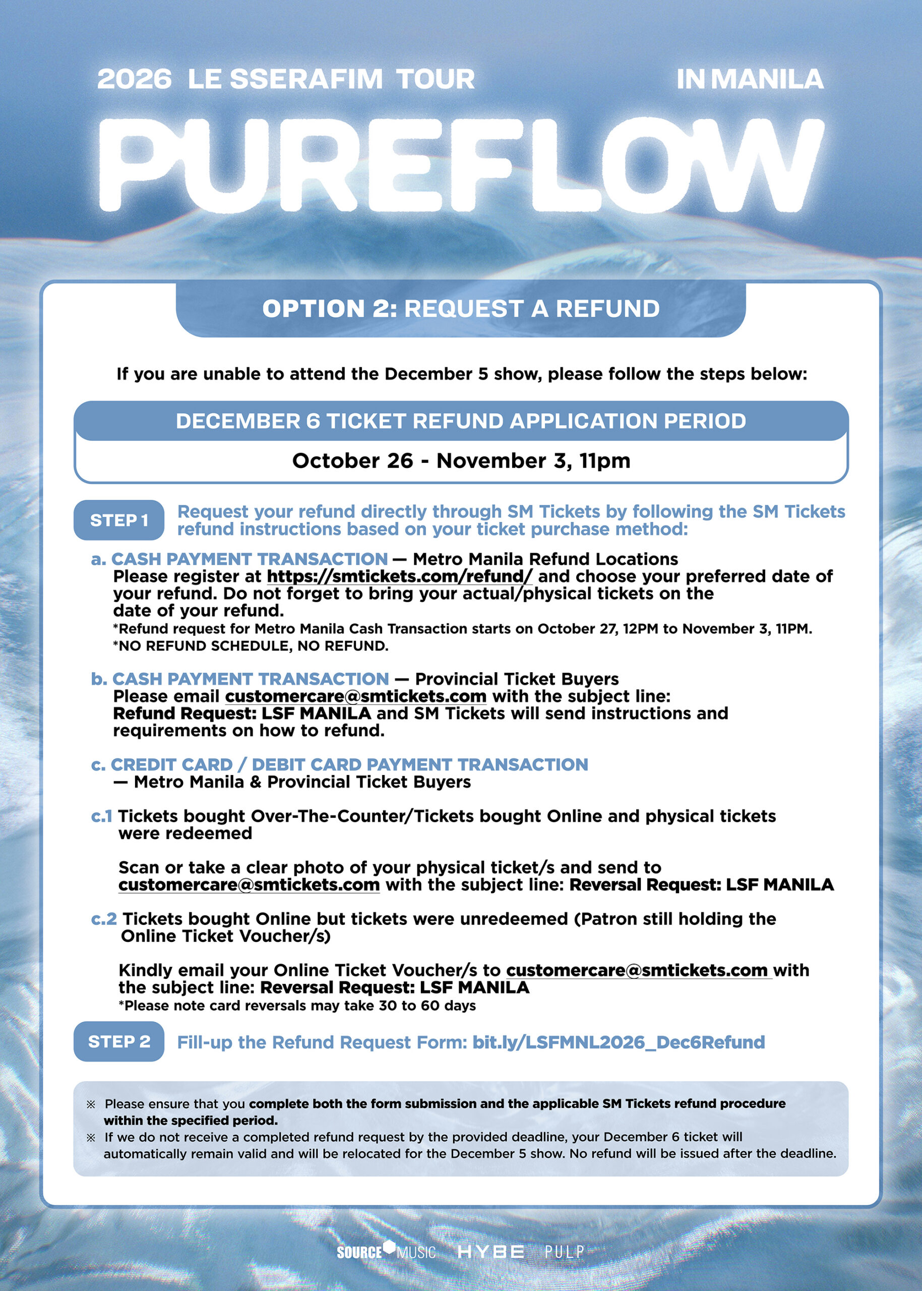 LE SSERAFIM Cancels Day 2 of Manila Concert: What Happens to Ticket Holders? 2 PULP Live World