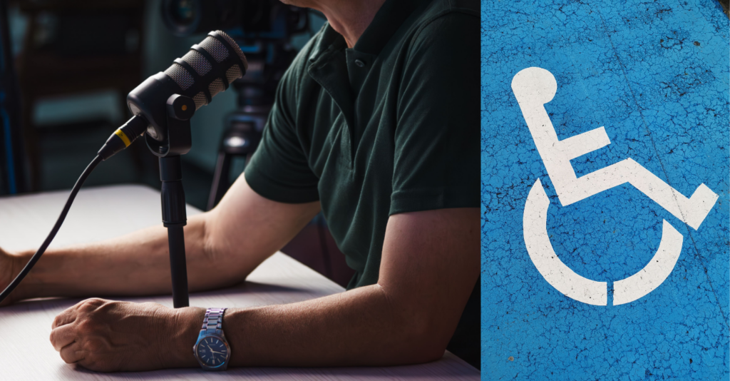 "Exploiting a person's disability is unacceptable": DSWD Warns Creators to Be Respectful of PWDs 1 Podcast host, PWD logo