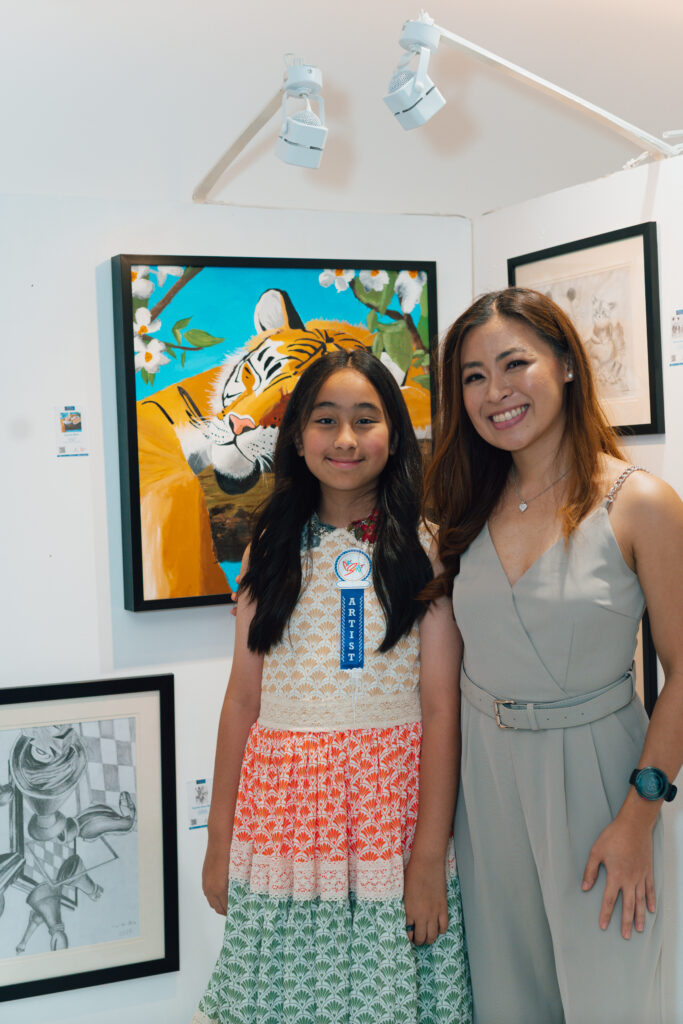 Art Burst PH Celebrates Filipino Student Artists Through Local and International Milestones 3 Scarlet Snow Belo with Teacher Catherine Anne Ongteco