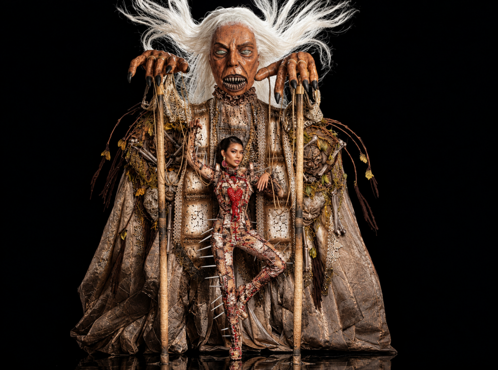 LOOK: Miss Grand Philippines 2026 Angelica Lopez Serves Dark Mystic Realness in 'Mangkukulam' Costume 1 Miss Grand Philippines 2026 Angelica Lopez's mangkukulam-inspired national costume.